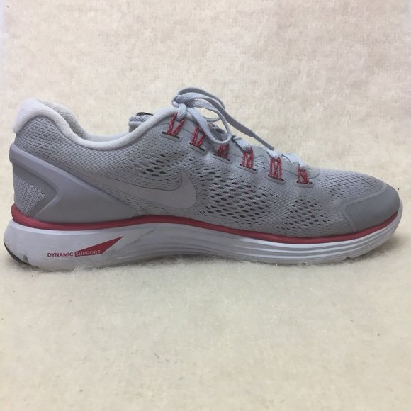 Nike Lunarglide 4 Mens 524977-005 Athletic Running Shoes US 14 US Gray w/ red - Picture 11 of 12